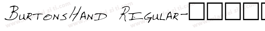 BurtonsHand Regular字体转换